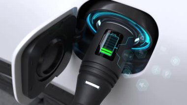 Elektrikli araba şarjı, şarj teknolojisi, temiz enerji dolum teknolojisi. EV Şarj İstasyonu