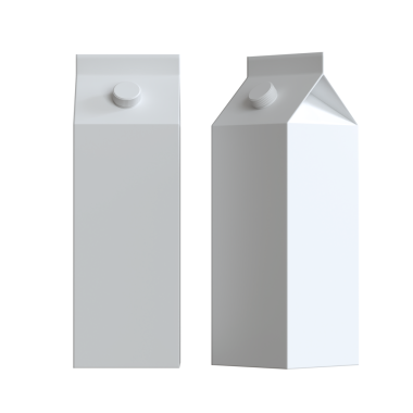 Süt şişesi izole. 3d illüstrasyon