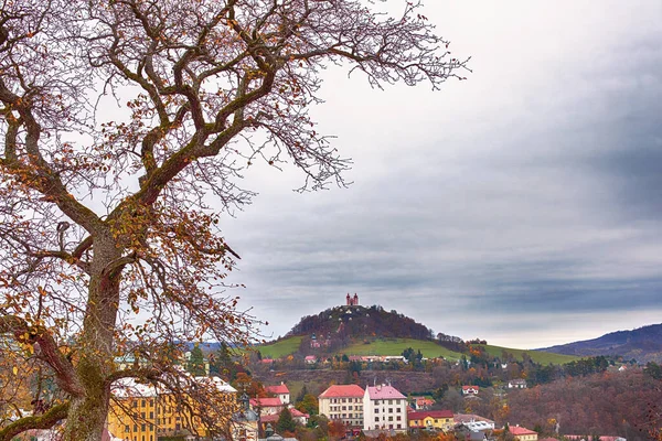 Tarihi Şehir Banska Stiavnica Süvarilerin Manzarası Yüksek Kalite Fotoğraf — Stok fotoğraf