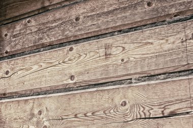 Ahşap bir eve yakın. Ahşap bir yapı. Yüksek kalite fotoğraf