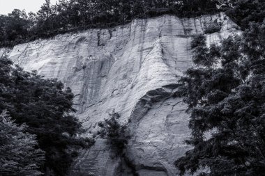 Kumdan duvar, kum kayalığı. Yüksek kalite fotoğraf. Yüksek kalite fotoğraf