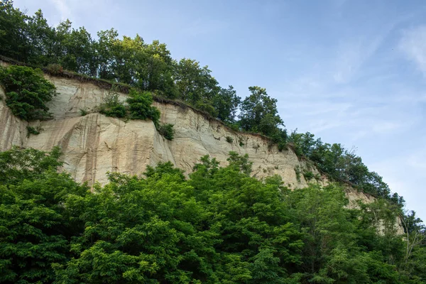 stock image Wall made of sand, sand cliff. High quality photo. High quality photo