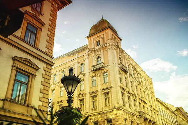 stock image Street in the city centre of Budapest,Hungary. High quality photo