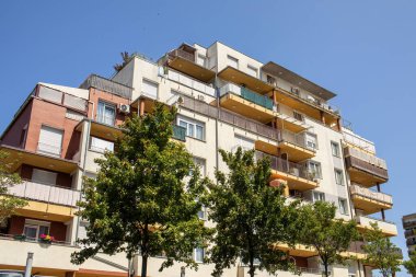 Konut alanındaki apartman blokları. Yüksek kalite fotoğraf