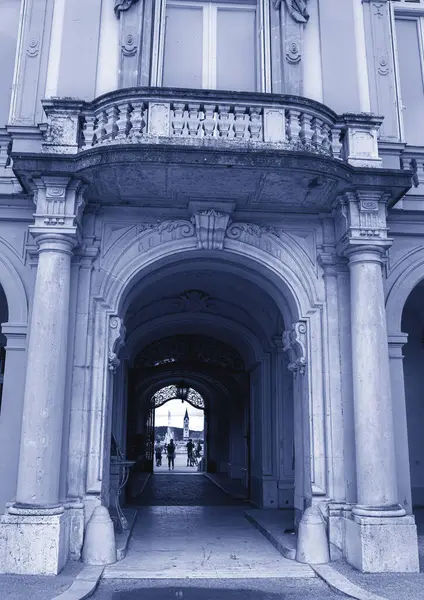 Бароковий Палац Розташований Місті Кештелі Зала Угорщина Високоякісна Фотографія — стокове фото