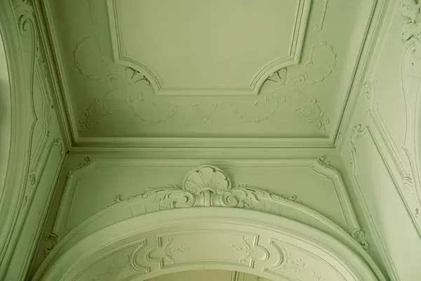 Ornament Het Plafond Barok Paleis Gelegen Stad Keszthely Zala Hongarije — Stockfoto