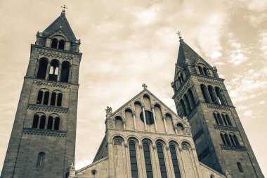 Pecs, Macaristan 'daki katedral. Yüksek kalite fotoğraf