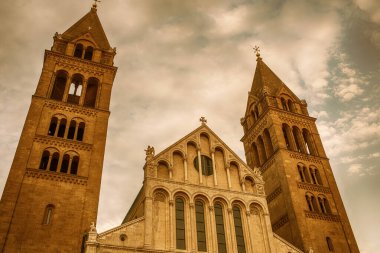 Pecs, Macaristan 'daki katedral. Yüksek kalite fotoğraf