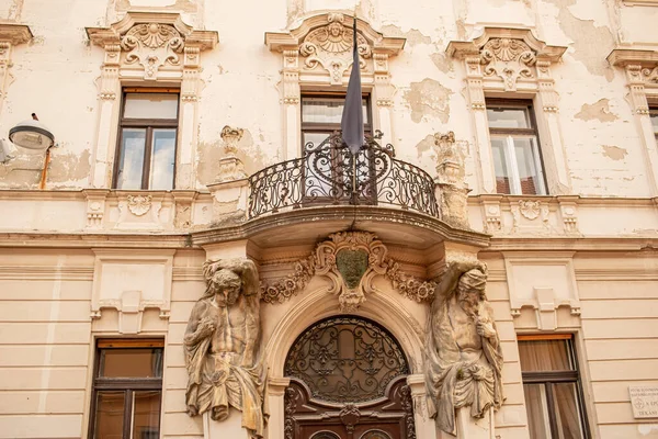 Fachada Edificio Histórico Ciudad Pecs Hungría Foto Alta Calidad —  Fotos de Stock