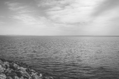Macaristan, Siofok 'taki Balaton Gölü' nün rıhtımında. Yüksek kalite fotoğraf