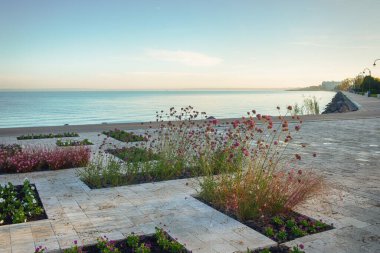 Macaristan, Siofok 'taki Balaton Gölü' nün rıhtımında. Yüksek kalite fotoğraf