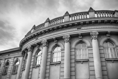 Budapeşte 'de Szechenyi hamamlarının tarihi binası. Yüksek kalite fotoğraf