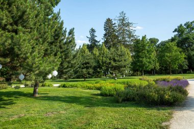 Macaristan, Godollo Kraliyet Sarayı 'nda bir bahçe. Yüksek kalite fotoğraf