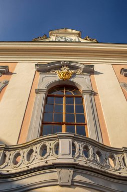 Macaristan 'ın Godollo Kraliyet Sarayı cephesi. Yüksek kalite fotoğraf
