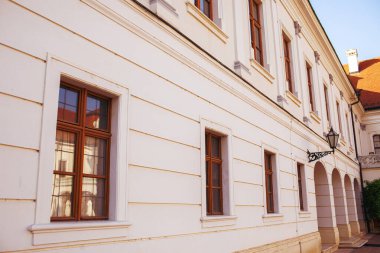 Macaristan 'ın Godollo Kraliyet Sarayı cephesi. Yüksek kalite fotoğraf