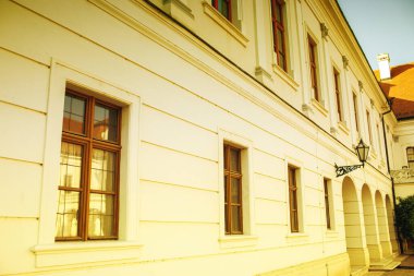 Macaristan 'ın Godollo Kraliyet Sarayı cephesi. Yüksek kalite fotoğraf