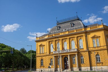 Macaristan 'ın Szekesfehervar kentinin merkezi. Yüksek kalite fotoğraf