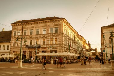 Macaristan, Szeged 'deki şehir merkezi. Yüksek kalite fotoğraf