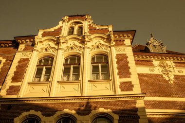 Macaristan 'ın Szeged kentindeki tarihi bina. Yüksek kalite fotoğraf