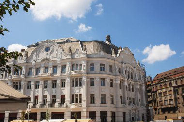 Romanya 'nın Timisoara kentindeki Lloyd Sarayı. Yüksek kalite fotoğraf