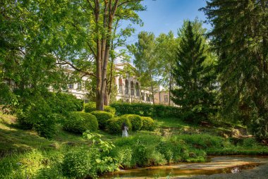 Sliac, Slovakya 'da spa merkezinde bir otel. Yüksek kalite fotoğraf