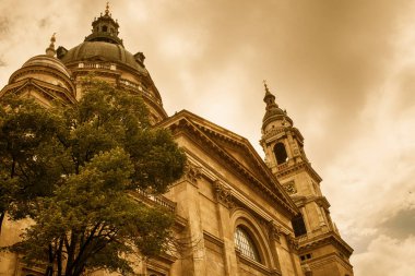 Budapeşte 'deki Szent Istvan Bazilikası. Mayıs 2024. Yüksek kalite fotoğraf