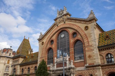 Budapeşte 'deki merkez pazar salonu. Mayıs 2024. Yüksek kalite fotoğraf
