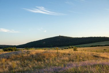 Tihany Peninusla, Macaristan 'da akşam manzarası. Yaz sonu. Yüksek kalite fotoğraf