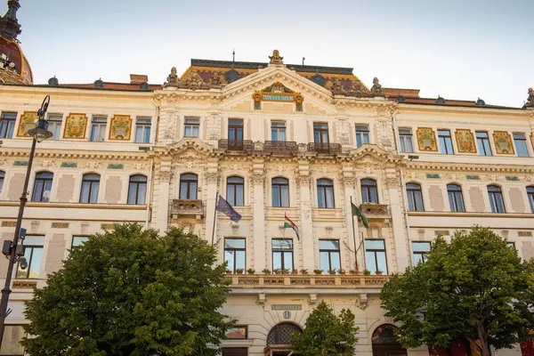 Pecs, Macaristan - 15 Ağustos 2023: Belediye Binası. Yüksek kalite fotoğraf