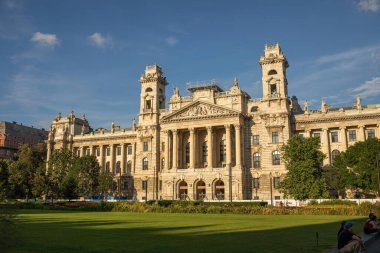 Budapeşte, Macaristan - 18 Haziran 2023: Adalet Sarayı. Yüksek kalite fotoğraf