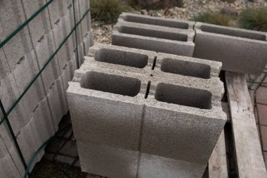 İnşaat için beton yığını. Yüksek kalite fotoğraf