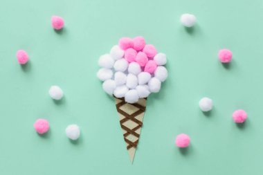Erken öğrenme fikirleri. Pom pon 'dan dondurma, Keçe. Bebek ve anaokulu çocukları için etkinlikler. Montessori. Adım adım. 4. Adım