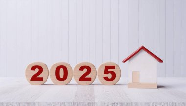 Ev Modeli Gayrimenkul ve Ev Planlama Odaklı 2025 Tahta Blok