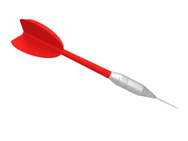 Hassas Hedef Spor ve Rekabet Oyunları için Kırmızı ve Gümüş Dart