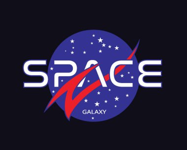 arkaplanlı uzay galaksisi sloganı