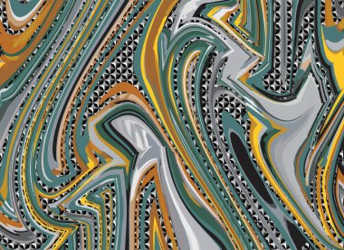 Soyut parlak renkli modern çağdaş sanatsal. Grunge resim rengi arka plan. Zig zag dalgalı çizgiler suluboya deseni. Geleneksel etnik tarz. çiçek fırçası vuruşu sanatı