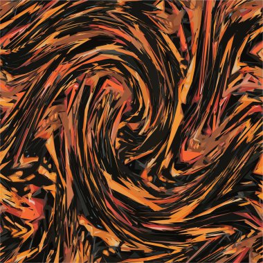 Girdap desenli tasarım, eşarp, bandana, halı, yastık, çorap, tekstil kumaş deseni, vahşi hayvan dokusu kaplanı. Soyut vektör moda sanatı vahşi cilt. dalgalı egzotik renkli doku