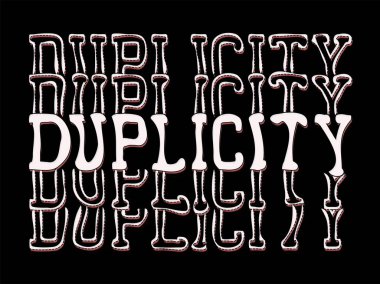 İkiyüzlülük sloganı: Lastik neon harflerin dizaynı. Eski tarz üniversite takımı stili. Tişört, sweatshirt ya da diğer giysi baskıları için modern illüstrasyon.