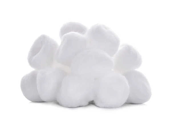 Cotton Wool Isolated White Background Stock Photo