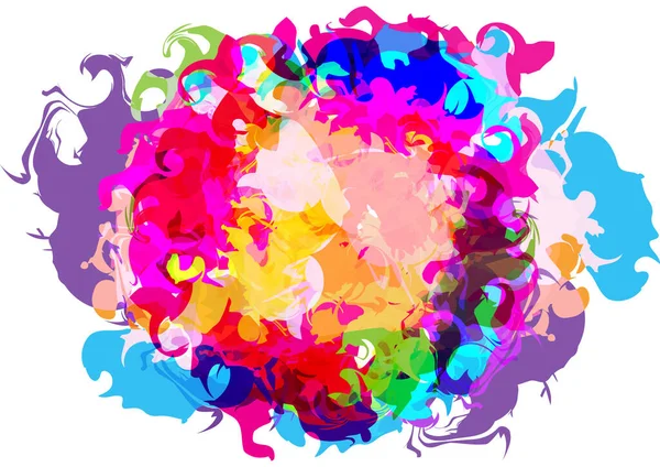 Abstraktní Vektorová Barva Stříkající Barvy Pozadí Návrhu Návrh Ilustračního Vektoru — Stockový vektor