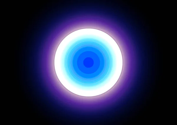 Astratto Vettore Cerchio Luce Blu Moderno Luminoso Cerchio Sfondo Illustrazione — Vettoriale Stock