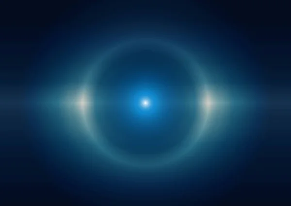 抽象的なベクトル円青の光現代的な背景 イラストベクトルデザインの背景 — ストックベクタ