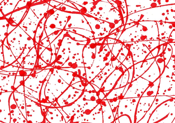 Abstract Vector Splatter Red Color Isolate Background Design Splash Color — Wektor stockowy
