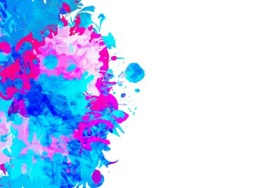 Abstract vector splatter color design background. splash color. illustration vector design.