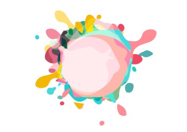 soyut vektör sıçraması ve sıvı renkli geometrik modern arkaplan. Çizim vektörü tasarımı arkaplanı