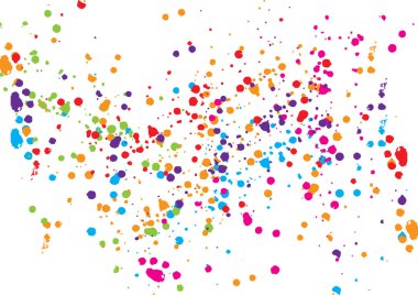 Soyut vektör sıçratma renk arkaplan tasarımı. illüstrasyon vektör tasarımı.