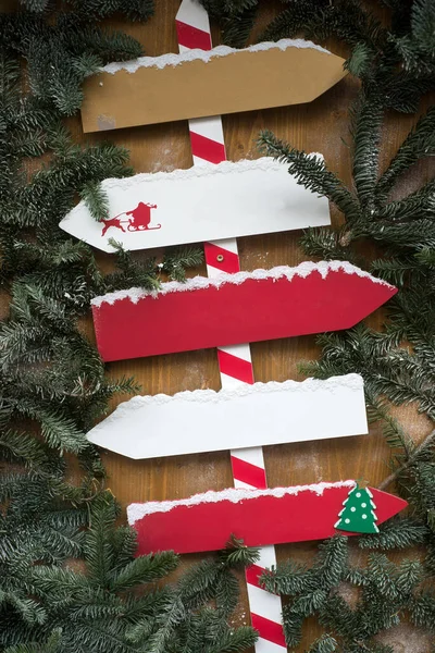 テキストなしでクリスマスの看板の閉鎖 — ストック写真