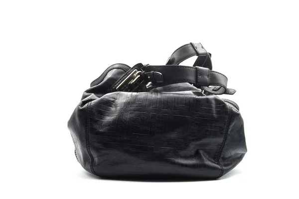Mulhouse France July 2023 Closeup Black Leather Handbag Givenchy White — Stock Photo, Image