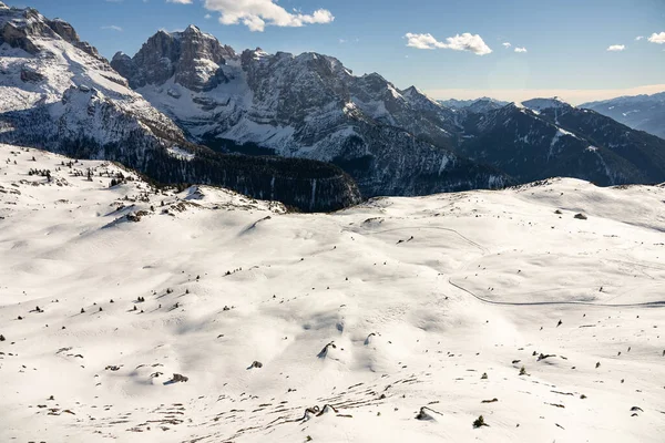 Vista Aérea Aviones Tripulados Madonna Campiglio Ursus Snowpark Val Rendena —  Fotos de Stock