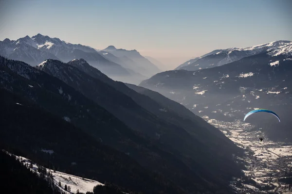 stock image Pinzolo in winter sunny day. Val Rendena dolomites  Italian alps, Trentino Italy.